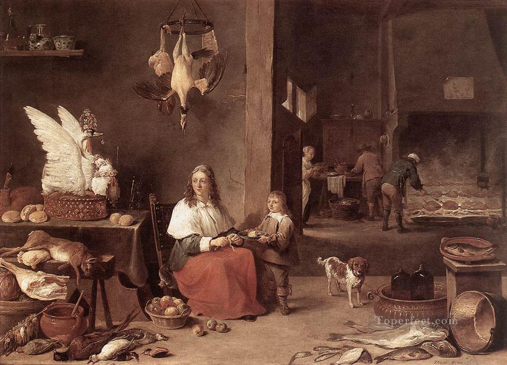 Kitchen Scene 1644 David Teniers the Younger Oil Paintings